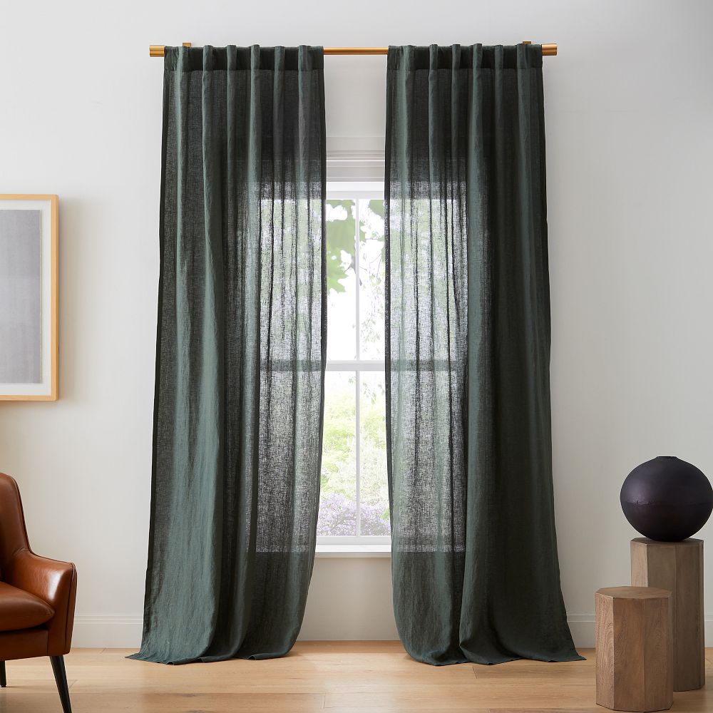 European Flax Linen Curtain by West Elm