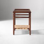 Aniya Woven Leather Side Table (29")
