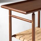 Aniya Woven Leather Side Table (29")