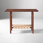 Aniya Woven Leather Side Table (29")