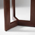 Fleurette Glass Top Side Table (14")