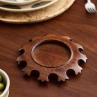 Pierce &amp; Ward Delroy Wood Wine Coaster