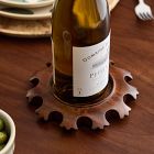Pierce &amp; Ward Delroy Wood Wine Coaster
