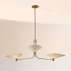 Shay 3-Light Paper Shade Chandelier (52")