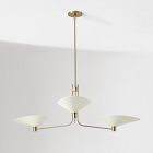 Shay 3-Light Paper Shade Chandelier (52")