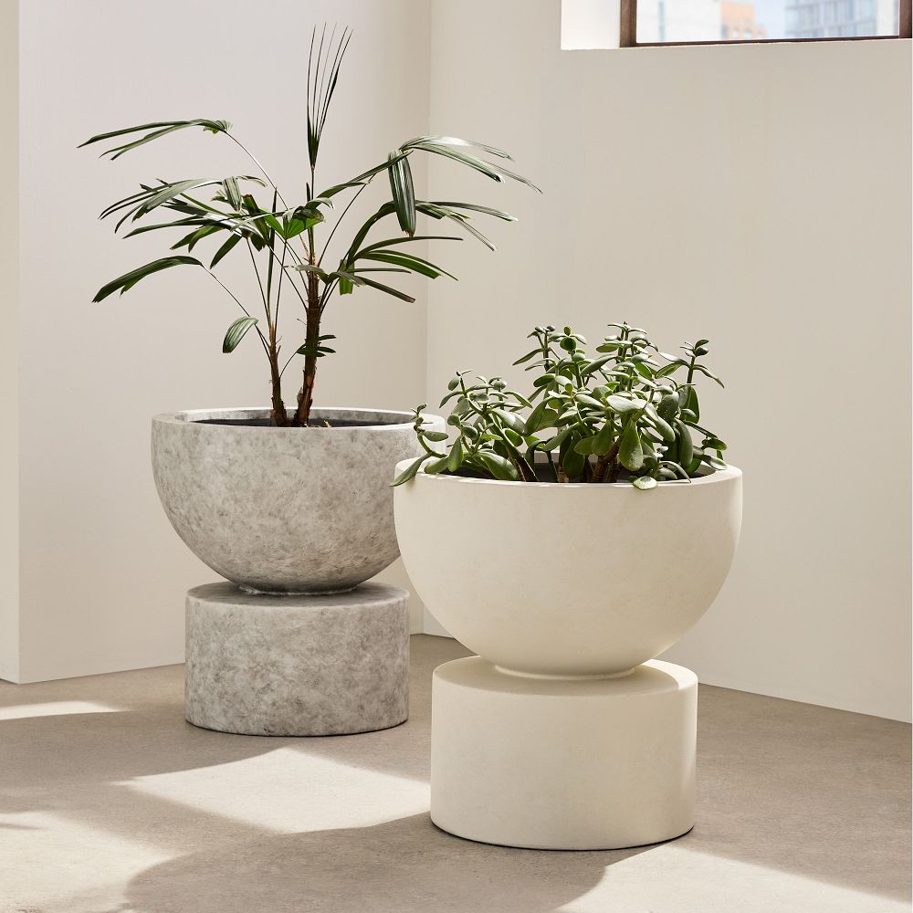 Molly Mod Indoor/Outdoor Ficonstone Planters by West Elm