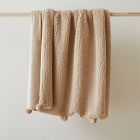 Sherpa Pom Pom Throw