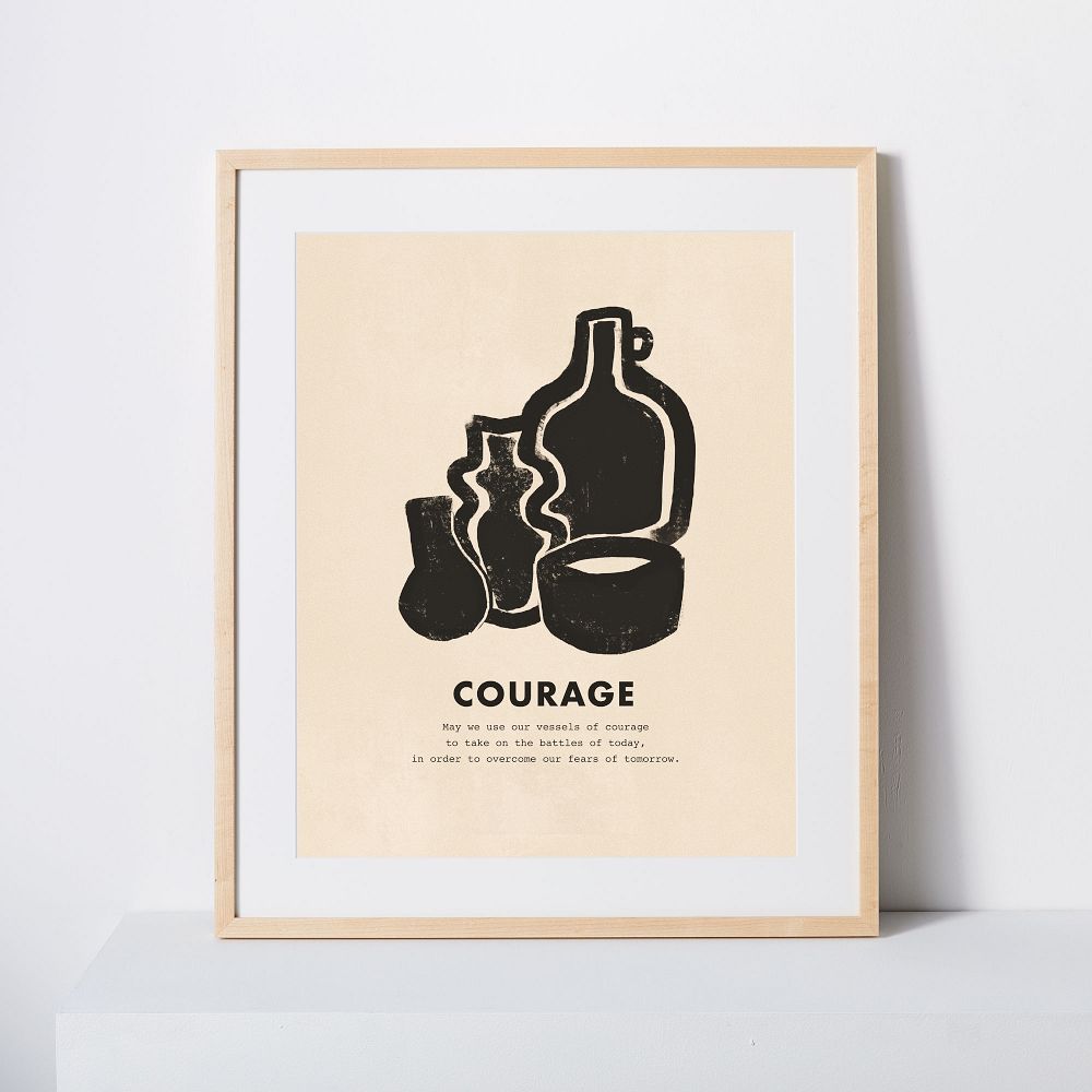 Élan Byrd Virtues of the Soul Framed Print - Courage by West Elm