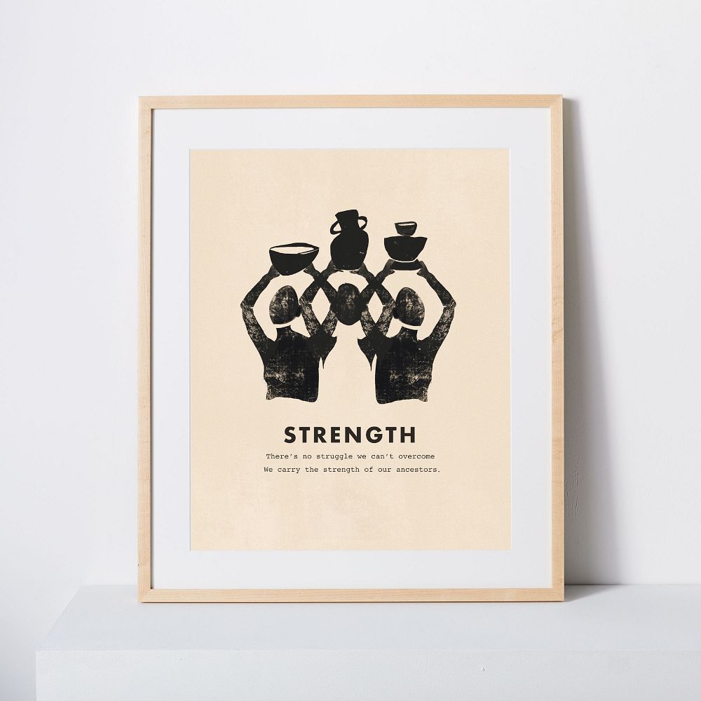 Élan Byrd Virtues of the Soul Framed Print - Strength by West Elm