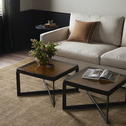 Zelaina Cast Glass Coffee Table (25") by West Elm