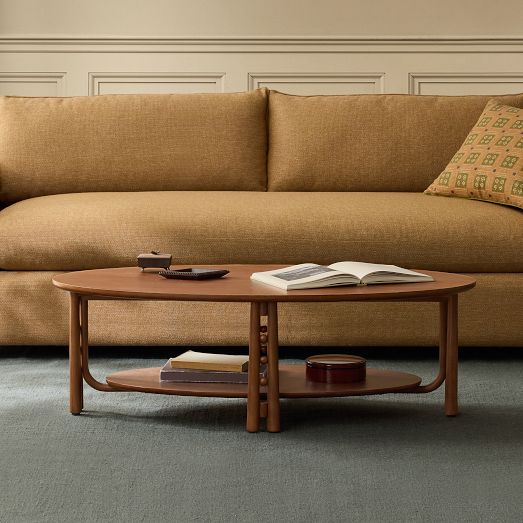 Pierce & Ward Oval Wood Coffee Table (50") by West Elm