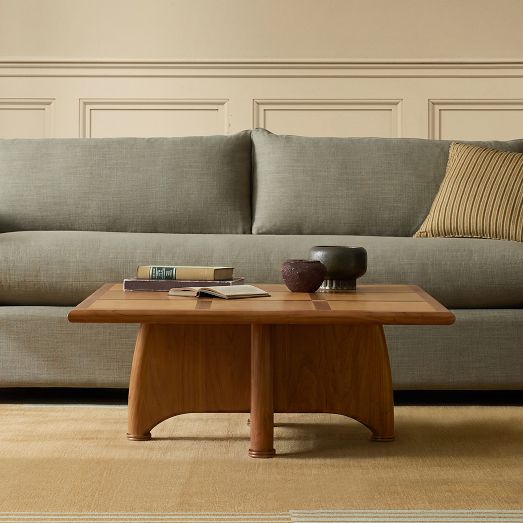 Pierce & Ward Graphic Inlay Coffee Table (40") by West Elm