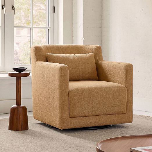 Ashford Swivel Arm Chair by West Elm