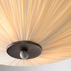 Pierce &amp; Ward Ruched Semi-Flush Mount (18.5")