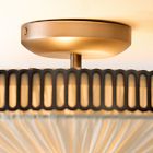 Pierce &amp; Ward Ruched Semi-Flush Mount (18.5")