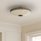Pierce &amp; Ward Ruched Semi-Flush Mount (18.5")