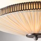 Pierce &amp; Ward Ruched Semi-Flush Mount (18.5")