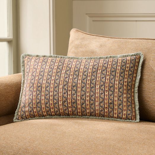 Pierce & Ward Blooming Vine Stripe Pillow Cover by West Elm