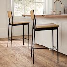 Alessio Leather Bar &amp; Counter Stools