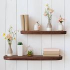 Nook Woodworking Thin Floating Shelf with Rounded Corners (6"&ndash;36")
