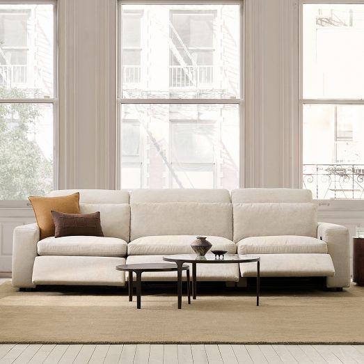 Whitmore Motion 3-Piece Reclining Sofa (125") by West Elm
