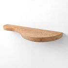Nook Woodworking Double Curve Thick Floating Shelf (12"&ndash;84")