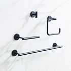 Mid-Century Bathroom Hardware - Matte Black