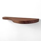Nook Woodworking Double Curve Thick Floating Shelf (12"&ndash;84")