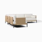 Ventura Aluminum Outdoor 3-Piece L-Shaped Sectional (102")