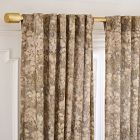 Open Box: Abstract Hydrangea Light Filtering Curtain (48"W x 108"L) - Vetiver Green