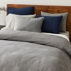 Open Box: Modern Geo Duvet Cover, King/Cal. King - Pearl Gray