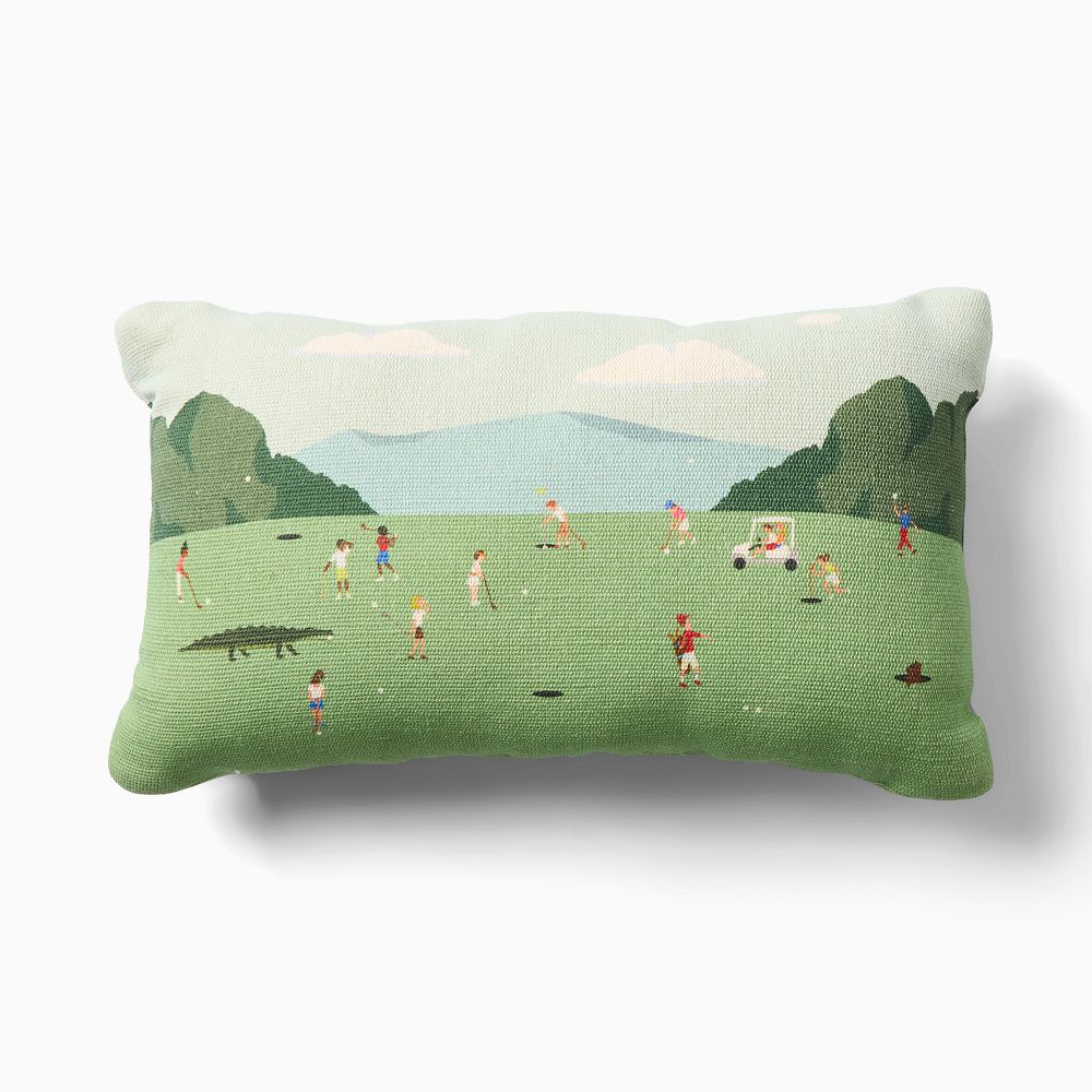 Outdoor Golf Lumbar Pillow - 12x21, Multi