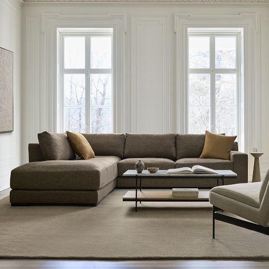Dalton 2-Piece Bumper Chaise Sectional (109"-119") by West Elm