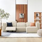 Leo Motion Reclining 3-Piece Reversible Chaise Sectional (125")