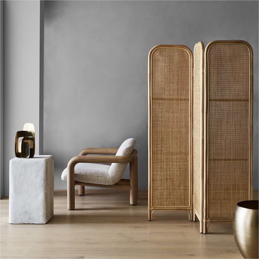 Zeze Room Divider, Rattan Panels | West Elm
