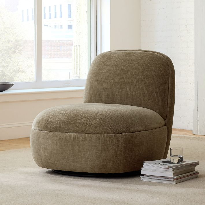 Alona Accent Chair, Flecked Upholstery | West Elm