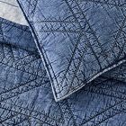 Triangle Denim Quilt &amp; Shams