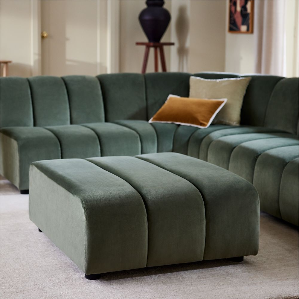 Avalon Channeled Ottoman by West Elm