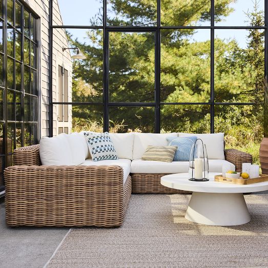 Westport Wicker 3-Piece Sectional 108