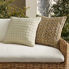 Outdoor Stitched Diamond Grid Pillow