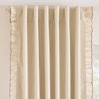 Pinstripe Ruffle Blackout Curtain