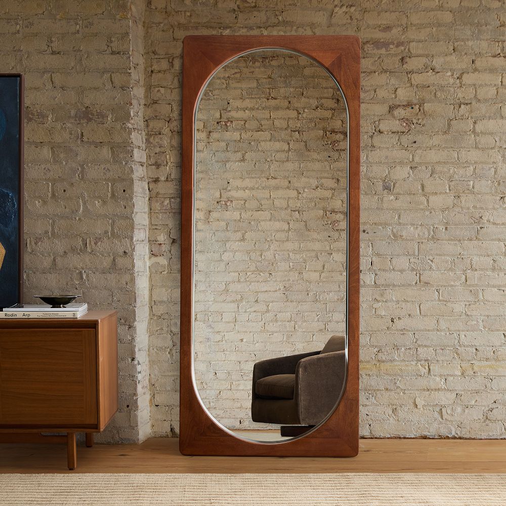 Tate Wood Floor Mirror by West Elm