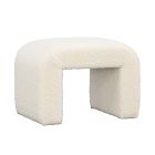 Open Box: Paisleigh Bench (26") - Faux Sheepskin Ivory