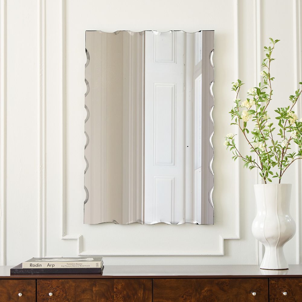 Rough Cut Edge Rectangle Wall Mirror by West Elm