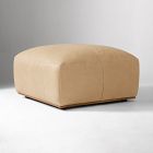 Quinten Leather Thin Ottoman