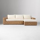 Westport Wicker Outdoor 2-Piece Chaise Sectional (105")