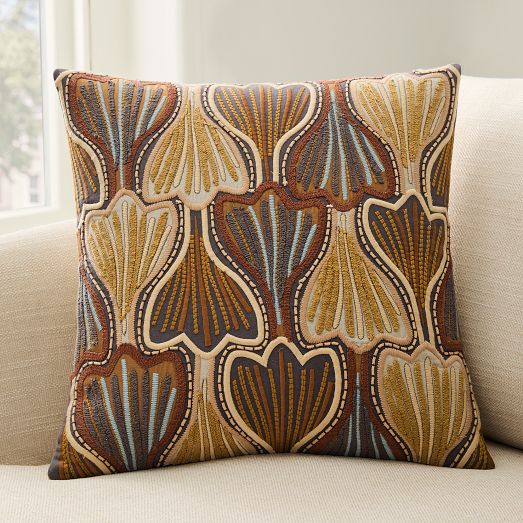 Offset Abstract Floral Pillow Cover by West Elm