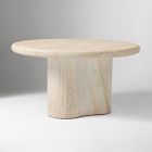 Menorca Faux Travertine Outdoor Coffee Table (32")