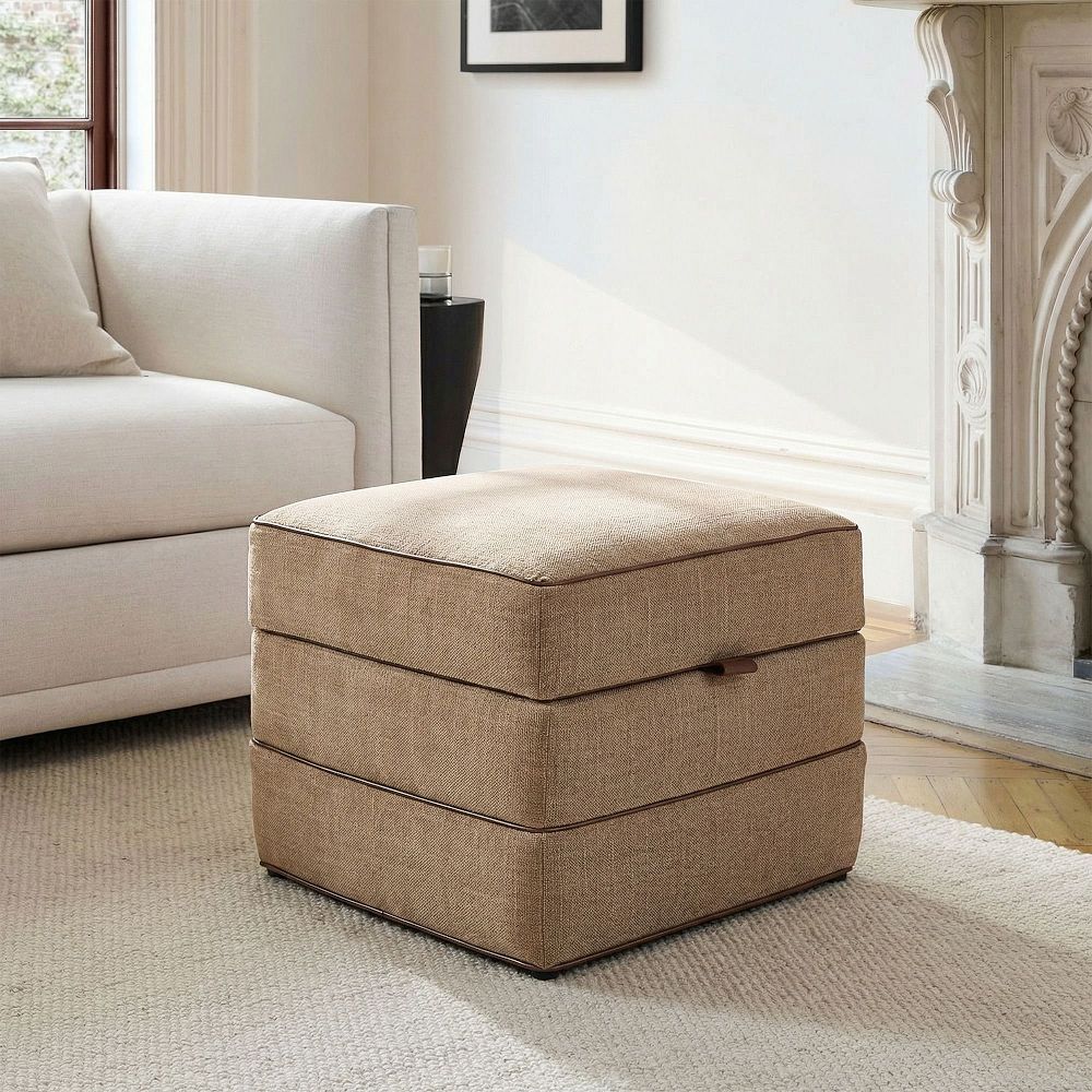 Tuck Square Storage Ottoman by West Elm