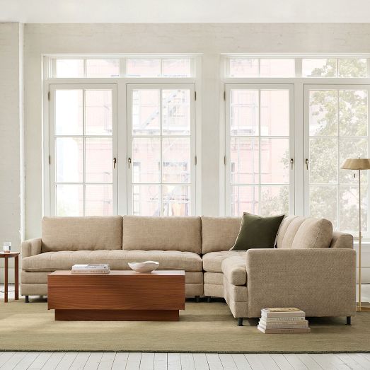 Clarisse 3-Piece L-Shaped Sectional (116") by West Elm